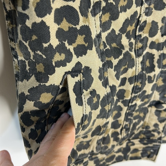 Scotch & Soda Maison Scotch Leopard Denim Jacket Size XS - Picture 8 of 16